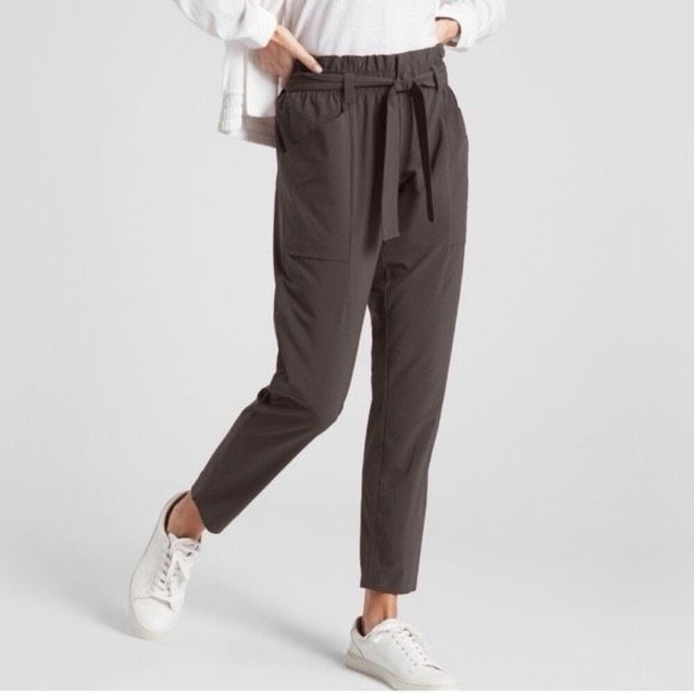 ATHLETA Women’s Olive Gray Paperbag Waist Skyline Pant Size 2 Style #292915